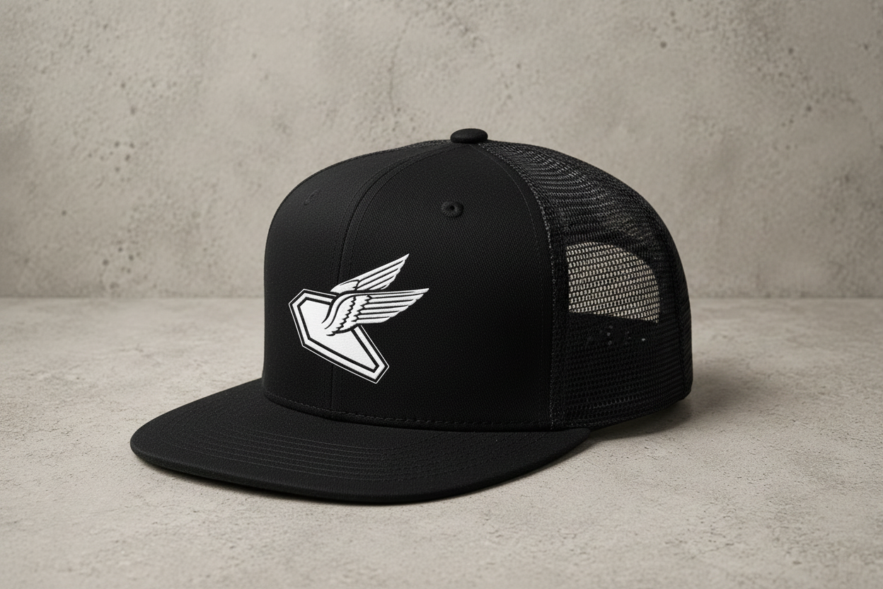 AoD KeepGoing Trucker Hat — Black
