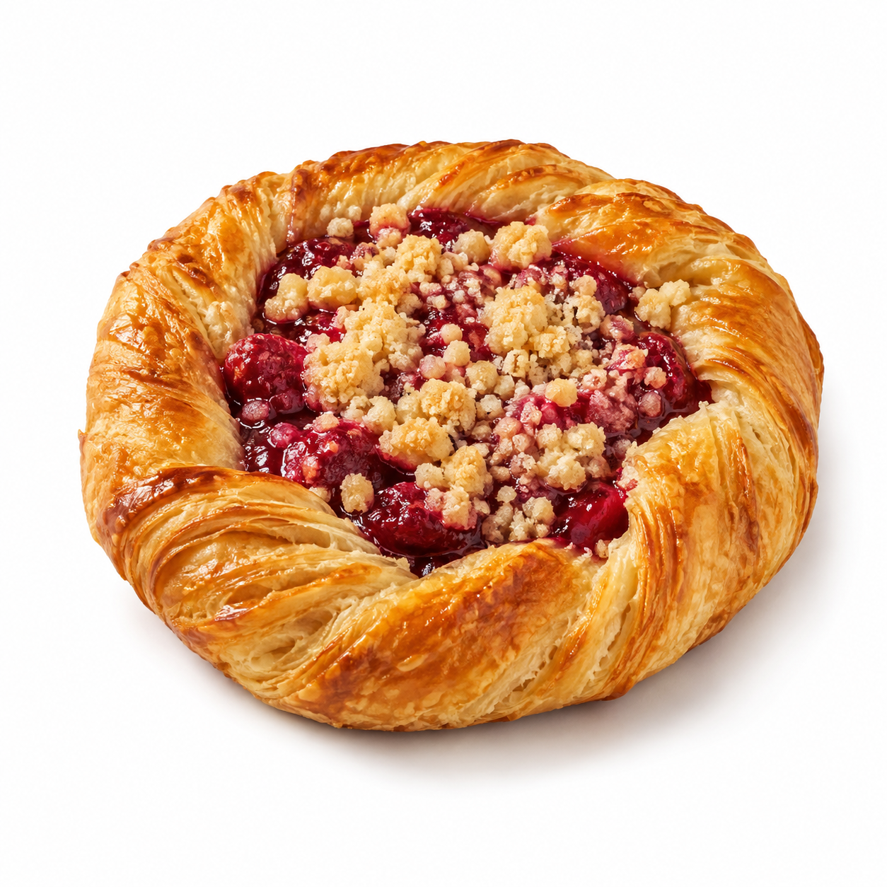 Danish, Raspberry Crumble