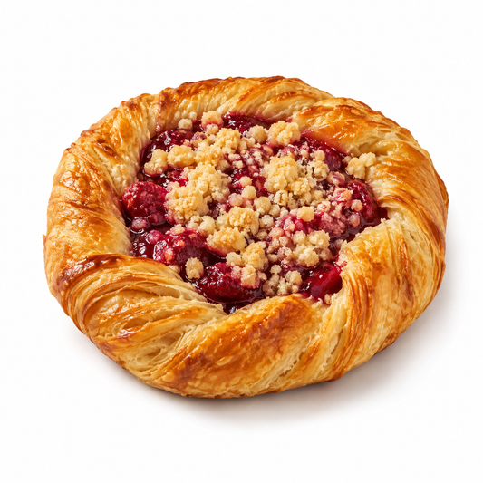 Danish, Raspberry Crumble